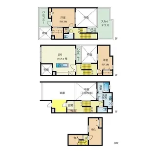 M.FLAT西新【1階】の間取り