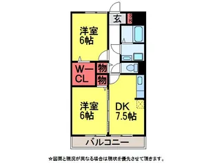 サンパティーク成田【2階】の間取り