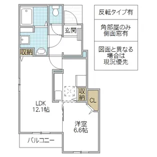 コンフォール A【1階】の間取り