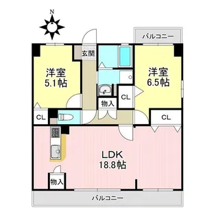 グランドソレイユ【2階】の間取り