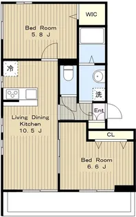 リブリ新百合ヶ丘【2階】の間取り