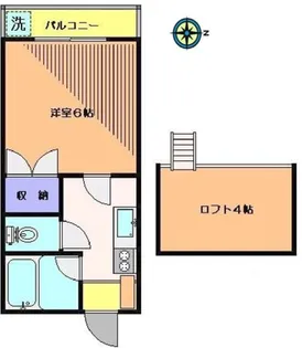 メゾンフジヌキA【2階】の間取り