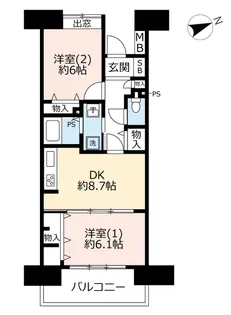 URアーバンラフレ鶴舞公園【3階】の間取り