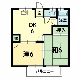 西岳ハイツ 2【2階】の間取り