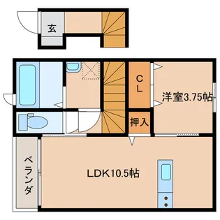 LUGN PLATS【2階】の間取り