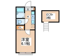 アリビオ調布【2階】の間取り