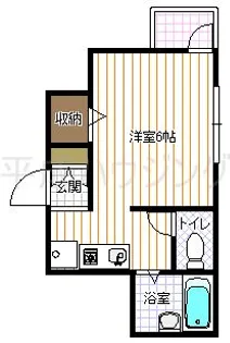 ヒルズ富久【1階】の間取り