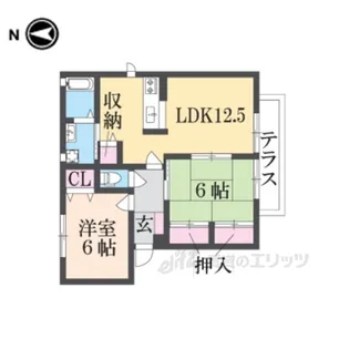 メゾンレイ小明【1階】の間取り