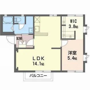 フレグランスこうえ A【2階】の間取り