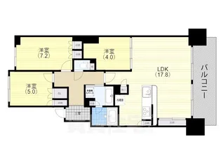 須磨コーストタワー【9階】の間取り