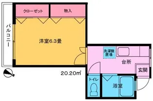 三恵ビル【3階】の間取り
