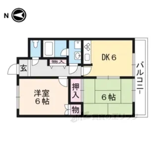 フォレスト旭【1階】の間取り