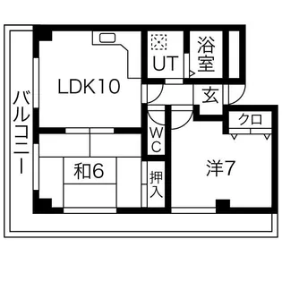 ビエント六甲【1階】の間取り