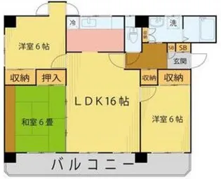 ハウス米ケ袋三丁目【2階】の間取り