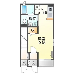 フェリーチェリーナII【1階】の間取り
