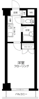 カテリーナ市ヶ谷【2階】の間取り