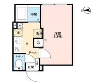 グランクオール代田橋【2階】の間取り