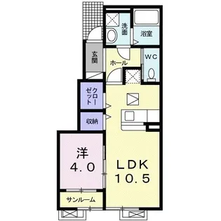 レ・セーナ【1階】の間取り