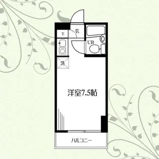 ハイツ鹿島の森【1階】の間取り