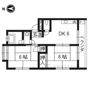 中島マンション【3階】の間取り