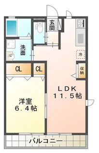 グラッセ【2階】の間取り
