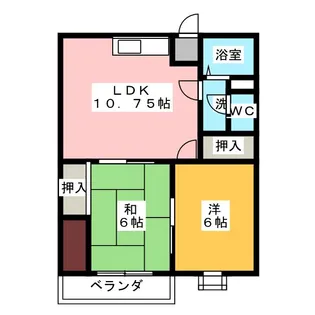ハイツトミ【3階】の間取り