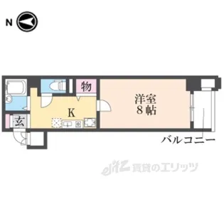 セレッソコート京都御所西【8階】の間取り