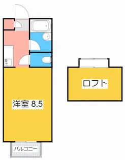 ジュネス牧 1【2階】の間取り