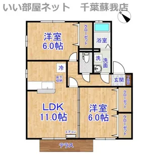 ソレアード I【2階】の間取り