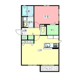 Maison C’est la vie(メゾン・セ・ラヴィ)【2階】の間取り