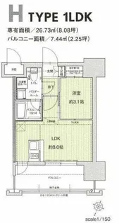 ドゥーエ赤坂【6階】の間取り