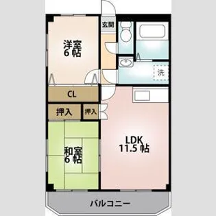 エクセランス高橋【3階】の間取り