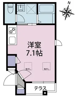 ルシール門前仲町【1階】の間取り