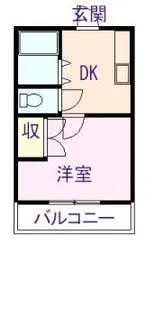 エステート【2階】の間取り