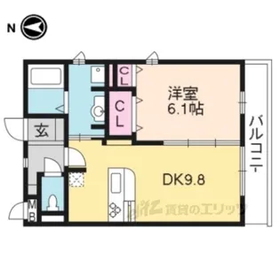サンクレール【2階】の間取り