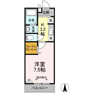 ストークコートII【1階】の間取り