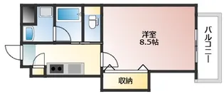 Lutella皆実町【4階】の間取り