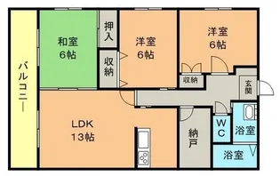 グリーンヒル角倉【2階】の間取り