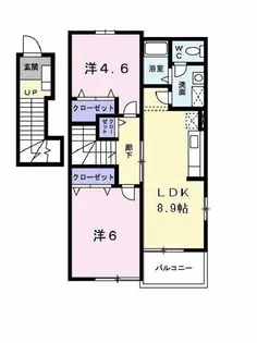 サンリット レジデンスA【2階】の間取り