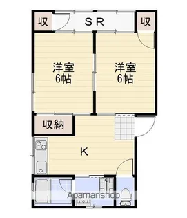 パークハイツ入江【2階】の間取り