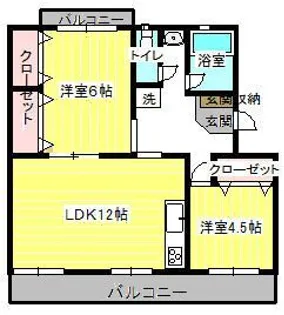 原田マンション【1階】の間取り