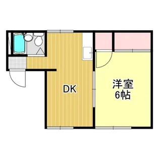 ピュアハイツ永井川A【1階】の間取り