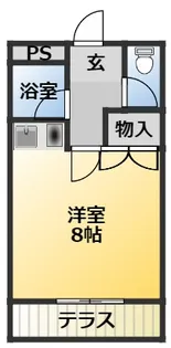 T-コーポ【2階】の間取り
