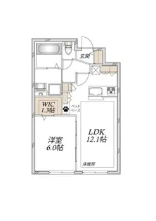ヘーベルトール津田沼【1階】の間取り