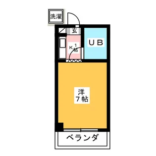 ハイツゴールド【2階】の間取り