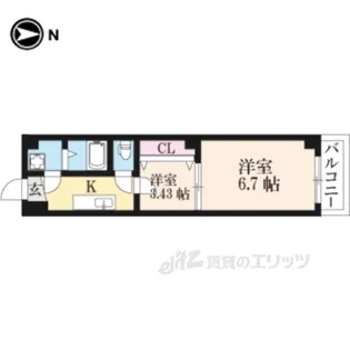 朱雀館【2階】の間取り