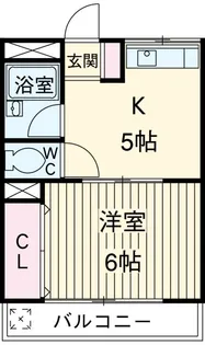 長谷川コーポ【1階】の間取り