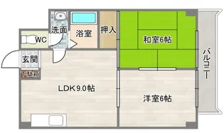 メゾンエルナード【6階】の間取り