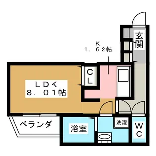 Branche吹上South【1階】の間取り