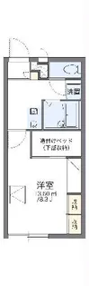 レオパレスクレール【2階】の間取り